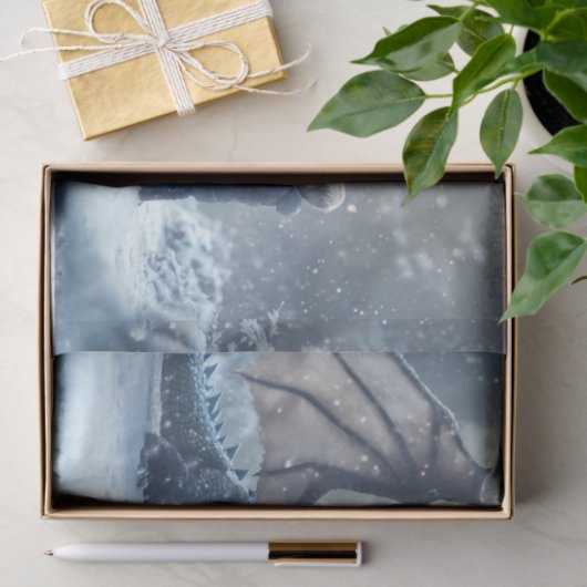 Papier Mousseline Un garçon rencontre Dragon (Cadeau)