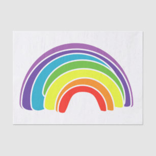 Papier Mousseline Un grand arc-en-ciel sur grand