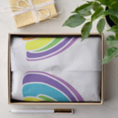 Papier Mousseline Un grand arc-en-ciel sur grand (Cadeau)
