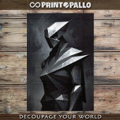 Papier Mousseline Un guerrier de wan inspiré du futurisme