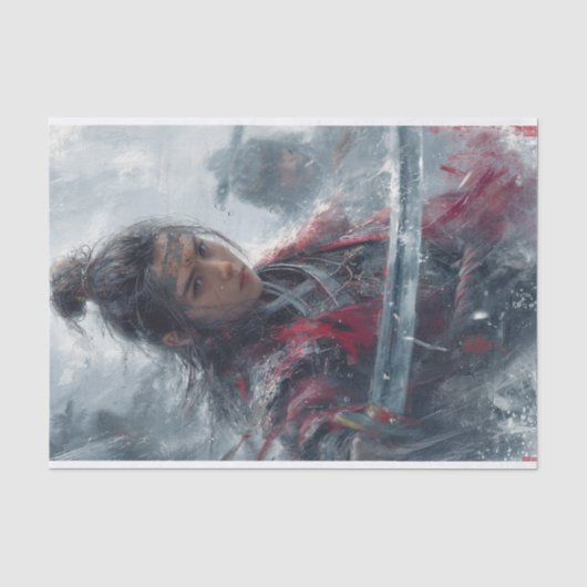 Papier Mousseline Un guerrier effrayant (Recto)