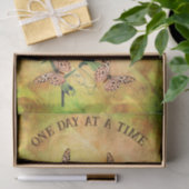 Papier Mousseline Un Jour À La Fois Inspirationnel Papillon (Cadeau)