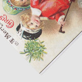 Papier Mousseline Un joyeux Noël par Ellen Clapsaddle (Détail)