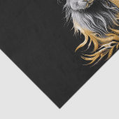 Papier Mousseline Un lapin gris génial en feu (Détail)