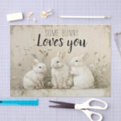 Papier Mousseline Un Lapin T'Aime (Artisanat)