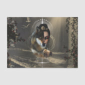 Papier Mousseline Un loup génial avec fée (Recto)