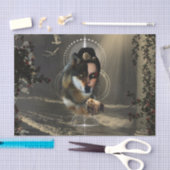 Papier Mousseline Un loup génial avec fée (Artisanat)