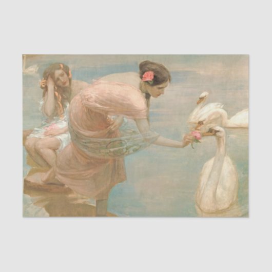 Papier Mousseline Un matin d'été par Rupert Bunny (Recto)