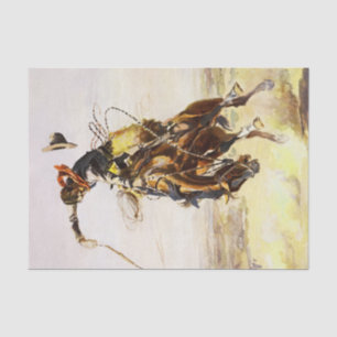 Papier Mousseline "Un mauvais tuyau" de Charles M Russell