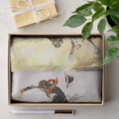 Papier Mousseline "Un mauvais tuyau" de Charles M Russell (Cadeau)