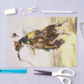 Papier Mousseline "Un mauvais tuyau" de Charles M Russell (Artisanat)