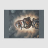 Papier Mousseline Un moineau à vapeur intrépide - (Recto)