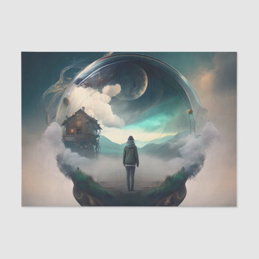 Papier Mousseline Un monde de rêve (Recto)