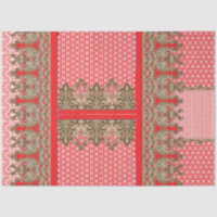 un motif de point de croix avec une bordure rouge