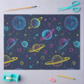 Papier Mousseline Un Neon Cosmos Series Design 3 (Artisanat)