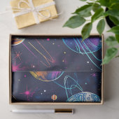 Papier Mousseline Un Neon Cosmos Series Design 9 (Cadeau)