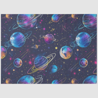 Papier Mousseline Un Neon Cosmos Series Design 9