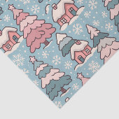 Papier Mousseline Un Noël rose  (Détail)