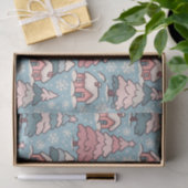 Papier Mousseline Un Noël rose  (Cadeau)
