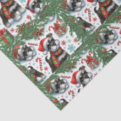 Papier Mousseline Un Noël très schnauzer (Détail)