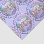 Papier Mousseline Un paradis mauve (Détail)