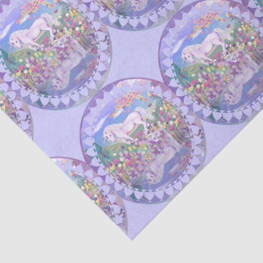 Papier Mousseline Un paradis mauve (Détail)