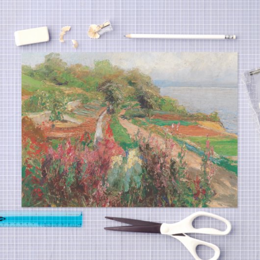 Papier Mousseline Un Paysage Côtier | Olga Wisinger-Florian (Artisanat)