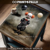 Papier Mousseline Un petit clown vous demande de choisir un ballon