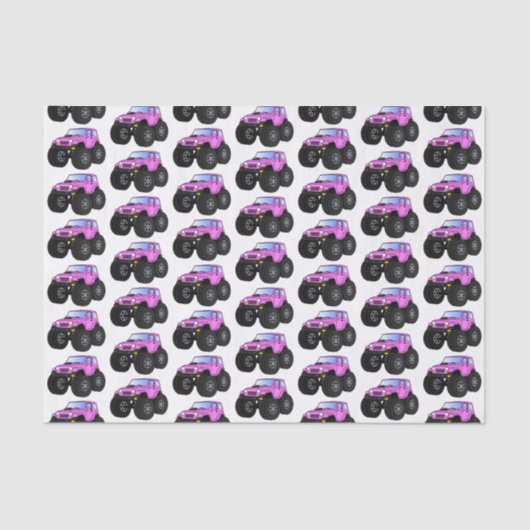 Papier Mousseline Un Pink Monster Cartoon (Recto)