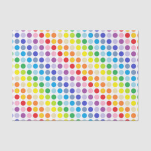 Papier Mousseline Un plus large pois d'arc-en-ciel de spectre