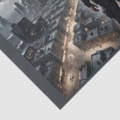 Papier Mousseline Un policier surveille la ville pour vous protéger (Détail)