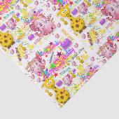 Papier Mousseline Un premier papier tissu d'anniversaire sauvage (Détail)