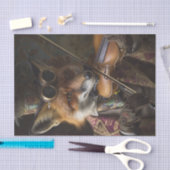 Papier Mousseline Un renard sourd joue un violon (Artisanat)