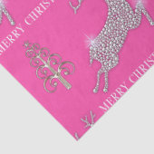 Papier Mousseline Un renne de diamants étincelant à Noël rose (Détail)