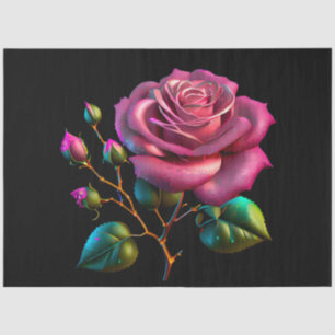 Papier Mousseline Un Rose d'aquarelle Clipart Series Design 8