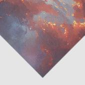 Papier Mousseline Un saut de dauphin au coucher du soleil (Détail)