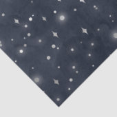 Papier Mousseline Un Silver Starry Night Series Design 5 (Détail)