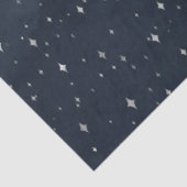 Papier Mousseline Un Silver Starry Night Series Design 8 (Détail)