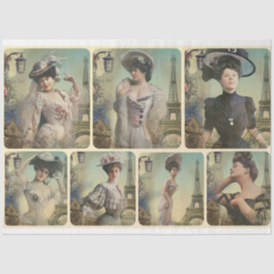 Papier Mousseline Un tissu de la série Femme Parisienne Shabby Chic