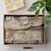 Papier Mousseline Un verre de papier de découpage à whisky Bourbon (Cadeau)