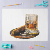 Papier Mousseline Un Whiskey Design Vintage série 7 (Artisanat)