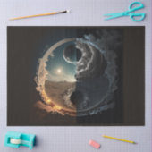 Papier Mousseline Un Ying Abstrait Yang Series Design 1 (Artisanat)