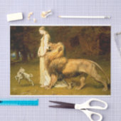 Papier Mousseline Una Et Lion De Spensers Féerie Queene - Riviere (Artisanat)