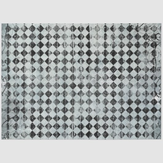 Papier Mousseline Une Alice bleue au pays des merveilles Conception (Recto)