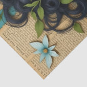 Papier Mousseline Une Américaine Africaine Mixte : Découpage Média (Détail)