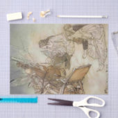 Papier Mousseline "Une autre partie des bois" par Arthur Rackham (Artisanat)