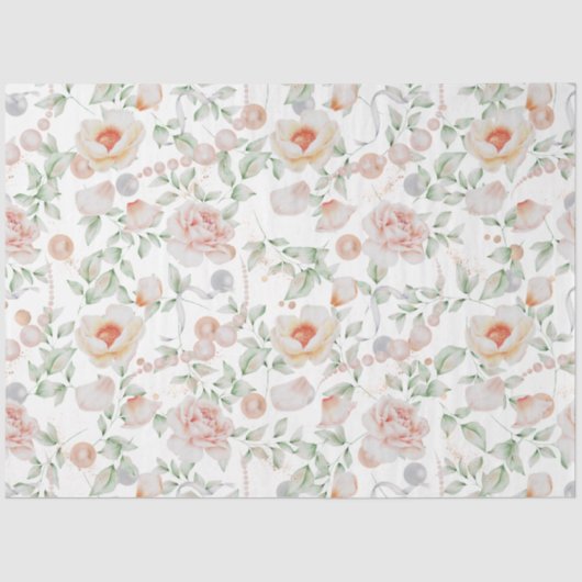 Papier Mousseline Une autre série de fleurs et d'oiseaux 17 (Recto)