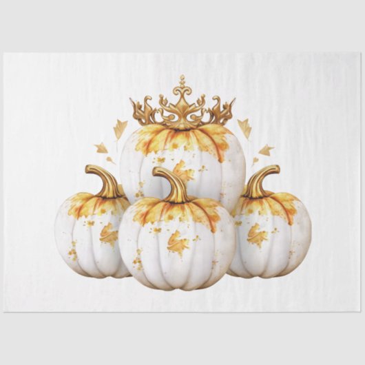 Papier Mousseline Une collection de design Citrouille d'automne 3 (Recto)