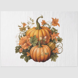 Papier Mousseline Une collection de modèles de citrouilles d'automne