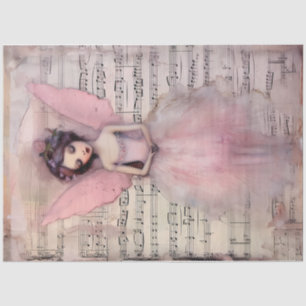 Papier Mousseline Une conception de la série Ange Rose Fantaisiste #